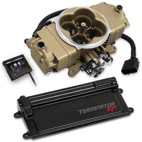 Holley Performance Products Terminator Stealth EFI Self-Tuning Fuel Injection Kit, with Trans ...