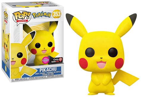 Funko Pokemon POP Games Pikachu Exclusive Vinyl Figure 353 Flocked - ToyWiz