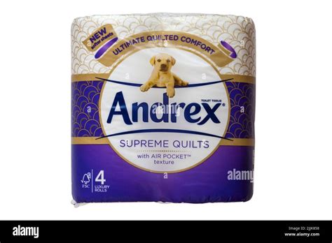 Andrex Supreme Quilts with air pocket texture toilet tissue toilet rolls ultimate quilted ...