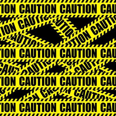 Caution Tape Fabric, Wallpaper and Home Decor | Spoonflower