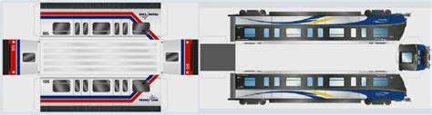 PAPERMAU: Super Express SkyTrain Papercraft Remix Set Papercraft - by JMV