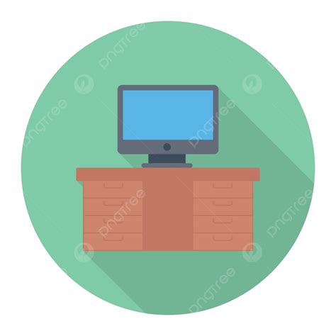 Table Office Pictogram Isolated Vector, Office, Pictogram, Isolated PNG and Vector with ...