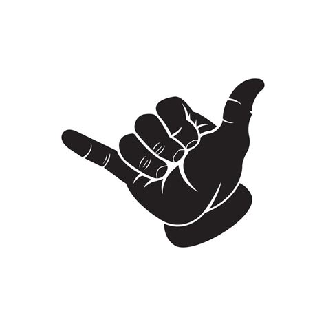 Shaka hands icon logo, vector design 16222856 Vector Art at Vecteezy