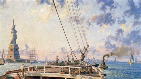 John Stobart - New York: Statue of Liberty in New York Harbor in 1886