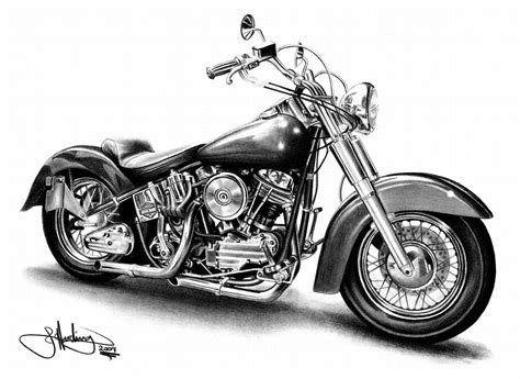 Motorcycle black and white harley davidson motorcycle clipart cliparts ...