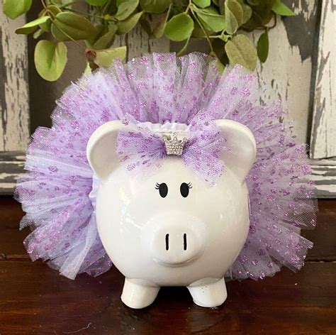 Personalized Purple Piggy Bank Piggy Banks for Girls Piggy | Etsy