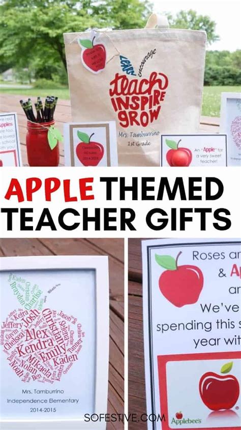 Apple-themed Teacher Gifts - Teacher Appreciation Week (2024)