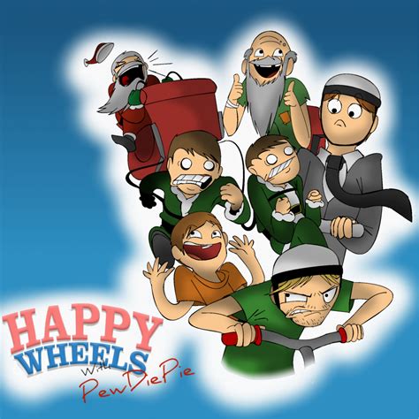 Happy Wheels With PewDiePie by PolisBil on DeviantArt