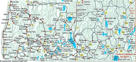 Map of Southern Oregon