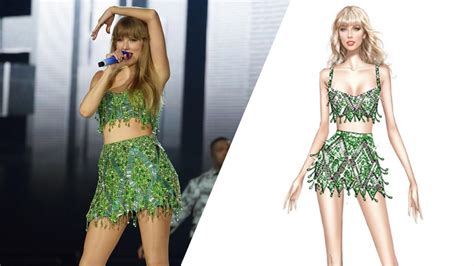 Taylor Swift steps out in crystals, fringe on her 'Eras' tour. See the ...