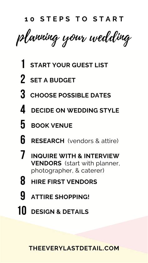 Newly Engaged? 10 Steps To Start Planning A Wedding!