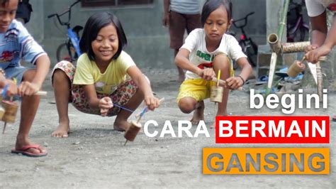 Gasing Traditional of Indonesia #Cara Bermain Gasing Bambu - YouTube