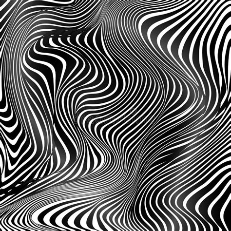 Fond Noir Et Blanc Abstrait De Vagues De Rayures Illustration de Vecteur - Illustration du océan ...