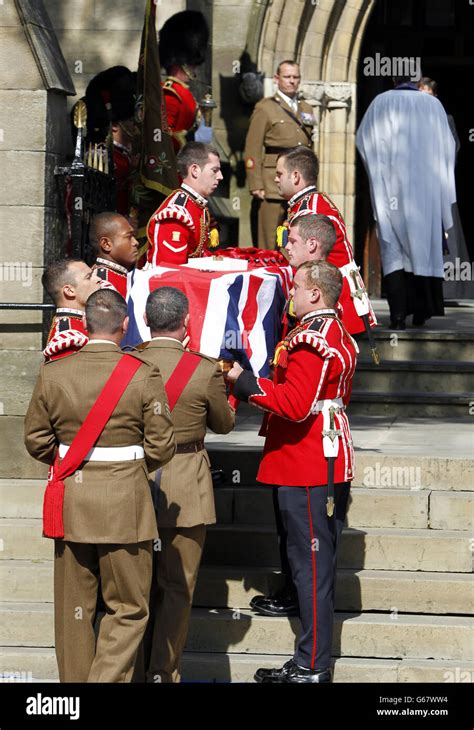 Lee Rigby funeral Stock Photo - Alamy