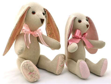 Long-ear Stuffed Bunny Sewing Pattern | Sewenir