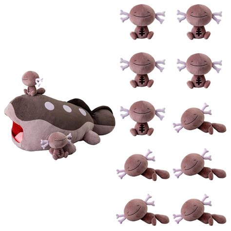 Clodsire Yawn Together Pokemon Big size Plush + 10 Paldean Wooper Set