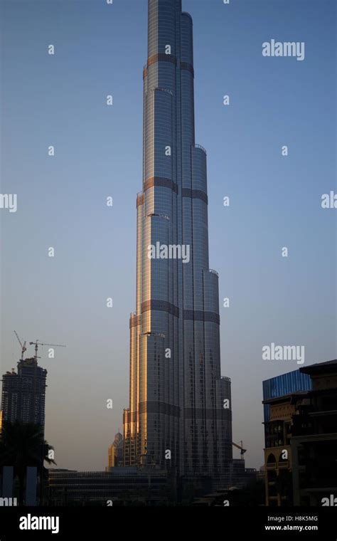 Burj Khalifa at sunset Stock Photo - Alamy