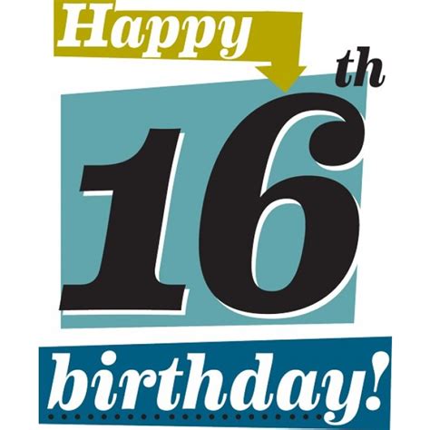 16th Birthday Images - Cliparts.co