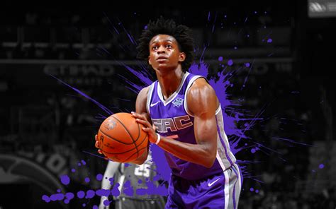 Download wallpapers DeAaron Fox, 4k, basketball players, NBA, Sacramento Kings, grunge ...