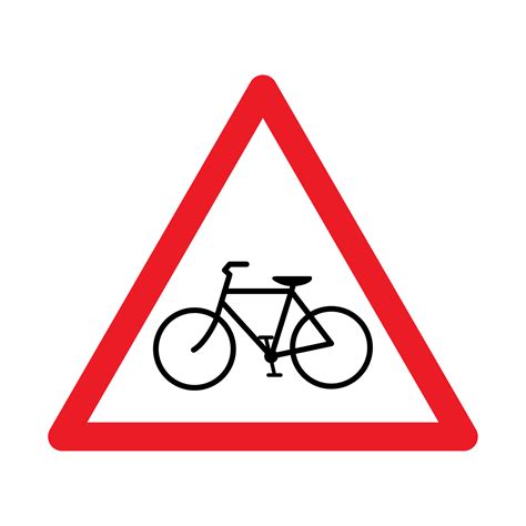 Bicycle sign vector. 3781310 Vector Art at Vecteezy