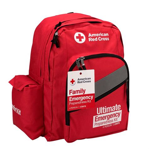 AMERICAN RED CROSS First Aid Kit, Kit, Nylon, Emergency Preparedness, 4 ...