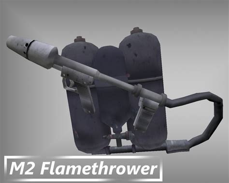 m2 flamethrower dxf