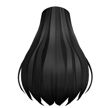 Long Hair Extensions in Black | Roblox Item - Rolimon's