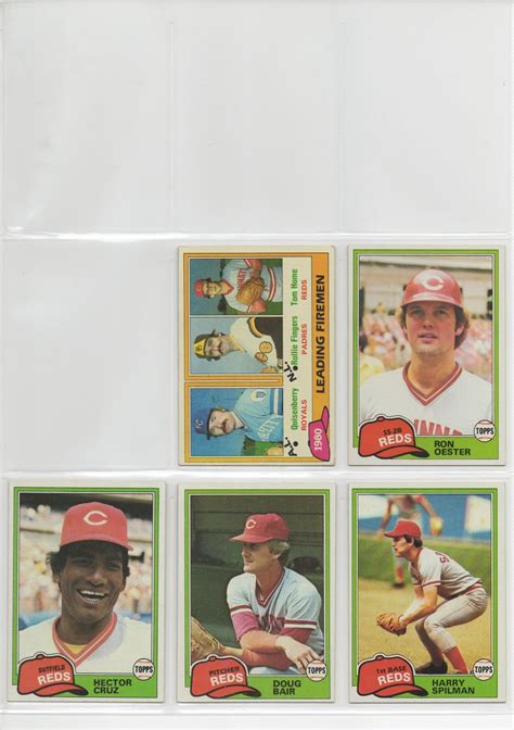 Cincinnati Reds Baseball Card Collector: 1981 Topps Cincinnati Reds ...