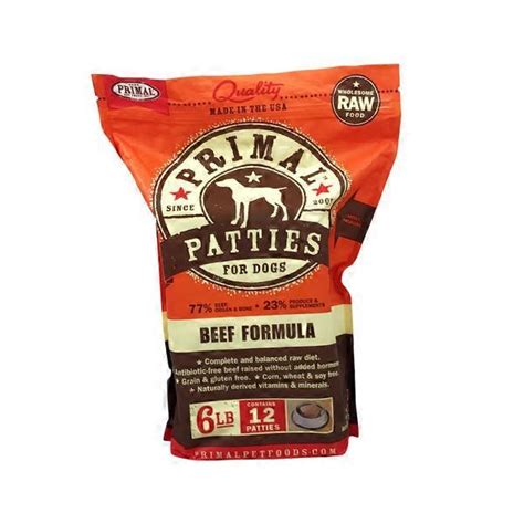 Primal Pet Foods Inc. Beef Formula Patties For Dogs (6 lb) - Instacart