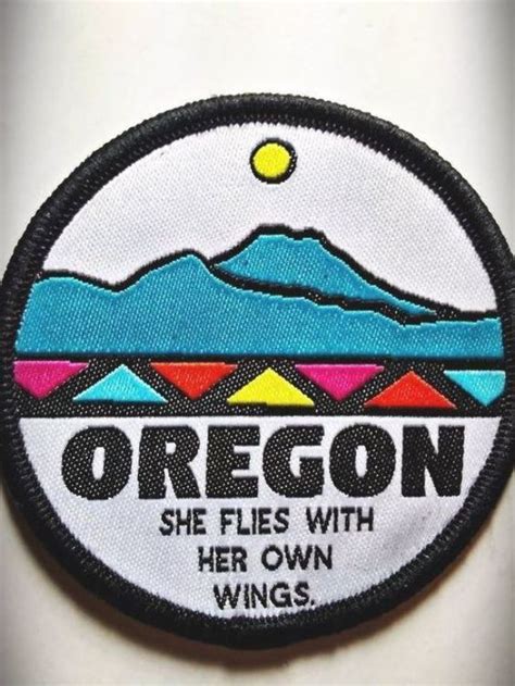 Oregon Motto Patch | FREE SHIPPING. Oregon State Motto. She Flies With Her Own Wings. Oregon ...