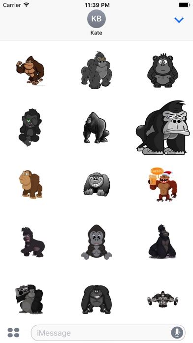 GorillaMoji - Gorilla Emoji And Stickers Pack App Download - Android APK