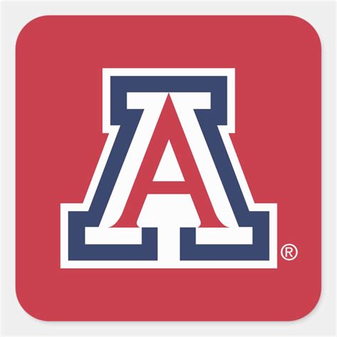 The University of Arizona | A Square Sticker | Zazzle