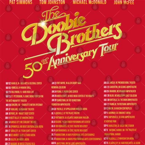 The Doobie Brothers 50th Anniversary Tour Poster Set sold by Cloris ...