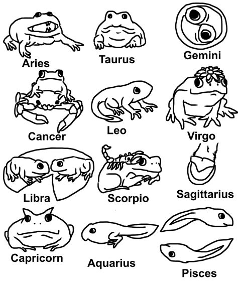 gaygothur:Here are some frog astrology signs!! - Tumblr Pics