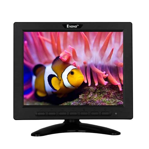 Eyoyo 8 Inch HDMI Monitor 4:3 TFT LCD Mini Screen 1024x768 Resolution Support HDMI VGA BNC AV ...