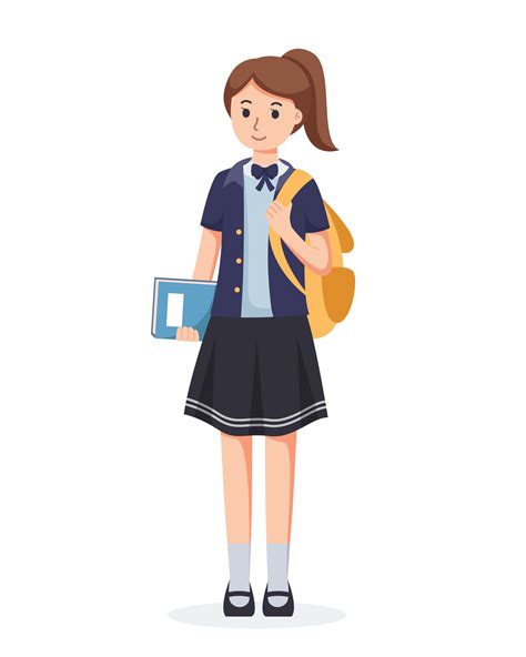 character high school student in school uniform 21730185 PNG