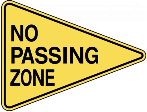 No Passing Zone Pennant Sign: Meanings & Examples for the DMV Written ...