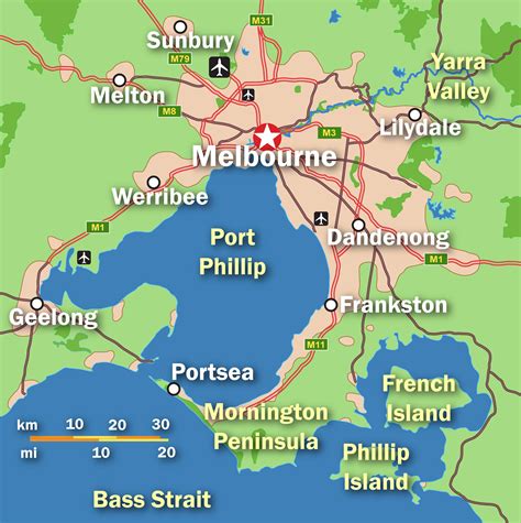 Map of Melbourne: offline map and detailed map of Melbourne city