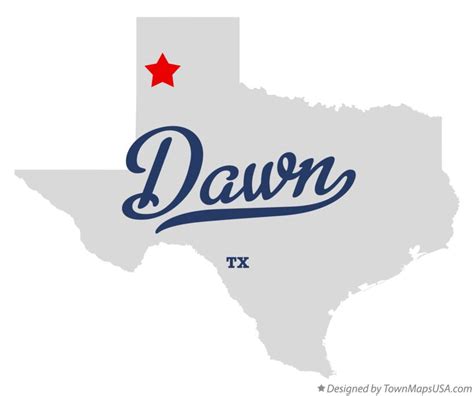 Map of Dawn, TX, Texas