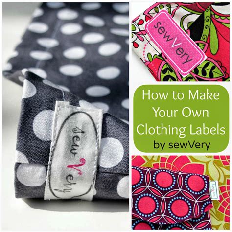 sewVery: How to Make Your Own Clothing Labels