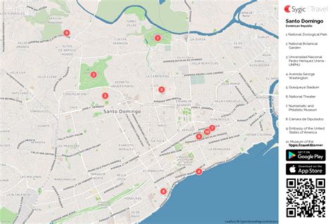 Santo Domingo Printable Tourist Map | Sygic Travel