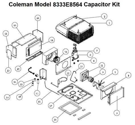 Coleman Rvp Air Conditioner Parts - Appliances Heating A C Ventilation Coleman 14721091 Package ...