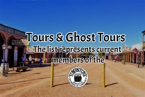 Tours & Ghost Tours - Tombstone Chamber of Commerce