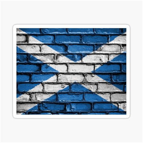 "Scottish wall flag " Sticker for Sale by Md1982 | Redbubble