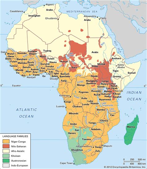 Indigenous People Of Africa Map