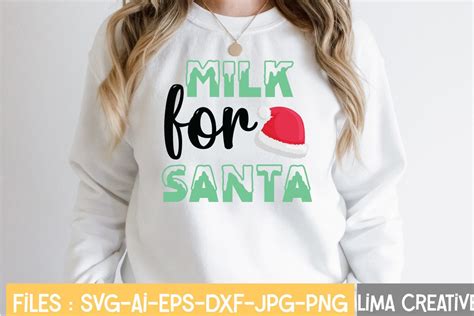 Milk for Santa Design Graphic by Lima Creative · Creative Fabrica