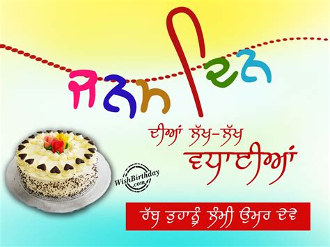 Birthday Wishes In Punjabi - Birthday Images, Pictures