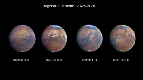 Mars regional dust storm November 2020 - Major & Minor Planetary ...