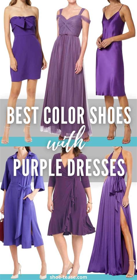 8 Best Color Shoes to Wear with a Purple Dress Outfit | Purple dress ...