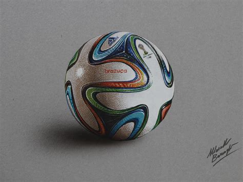 Brazuca ball DRAWING by Marcello Barenghi by marcellobarenghi on DeviantArt